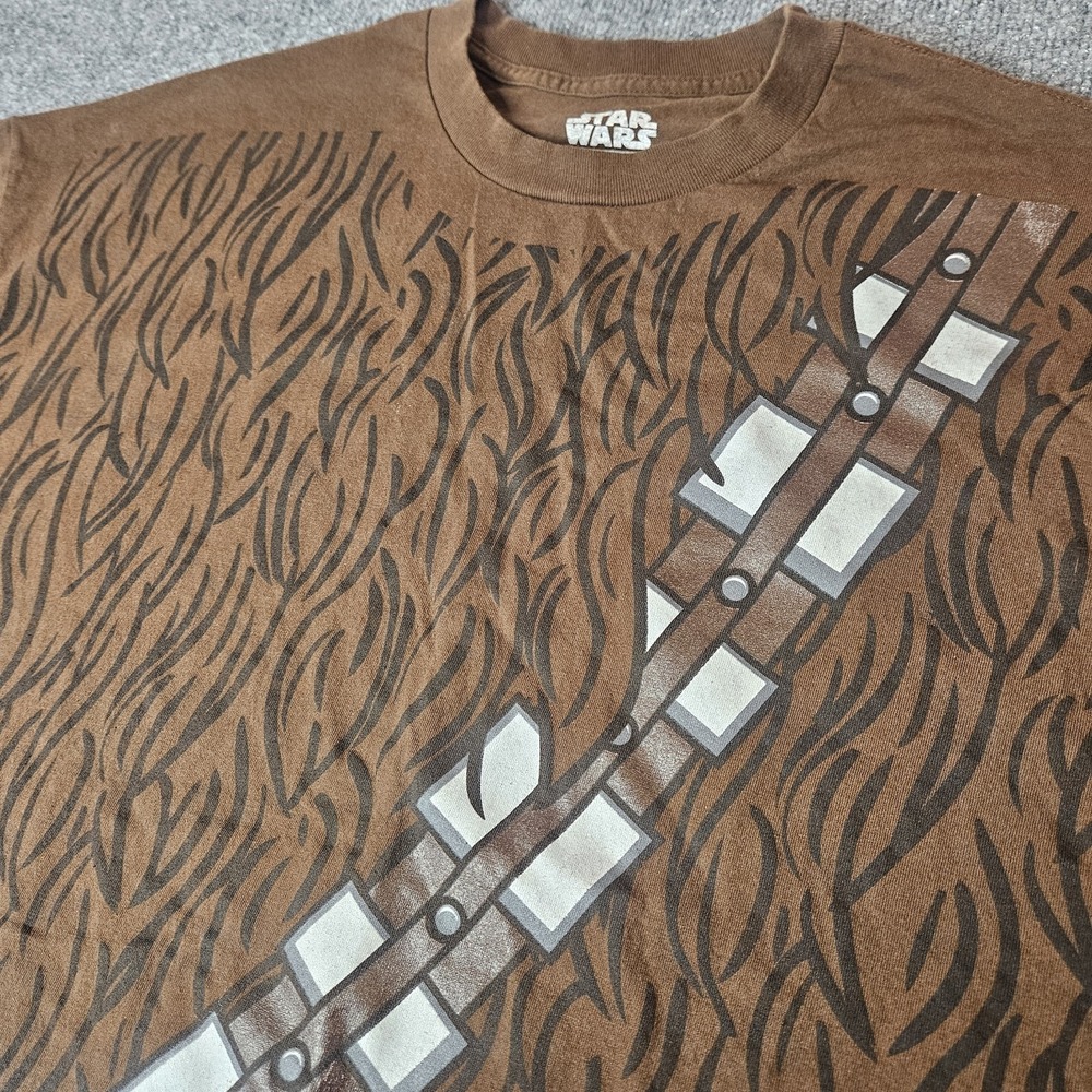 Star Wars Chewbacca Costume Tshirt Graphic Print Size 3X Brown I Am Chewy